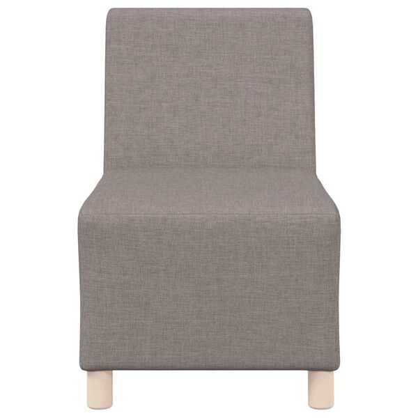 vidaXL Modułowa sofa bez podłokietnik&oacute;w Taupe 55 cm Materiał