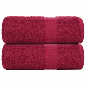 vidaXL Ręczniki, FROGN, 2 szt., bordeaux, 30x30 cm, 360 g/m&sup2;