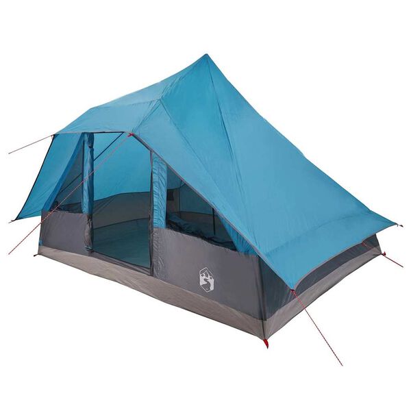 vidaXL Namiot Tipi z dachem Niebieski 364 x 281 x 257 cm tafta