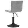vidaXL Stołek barowy, jasnoszary, obity aksamitem