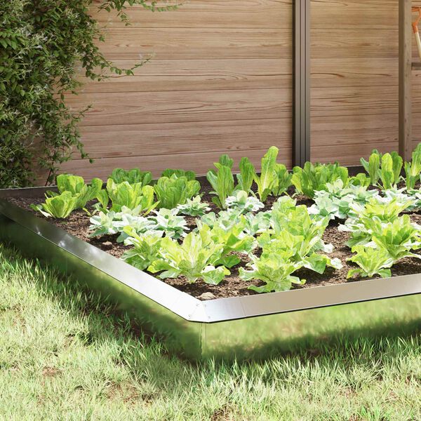 vidaXL Płoty ślimakowe 16 pcs Srebrny Stal Galwanizowana