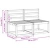 vidaXL 2 Sztuka Środkowa sofa ogrodowa Lite Drewno Akacji Naturalny