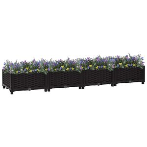 vidaXL Donica do podniesionej rabaty, 160x40x23 cm, polipropylen
