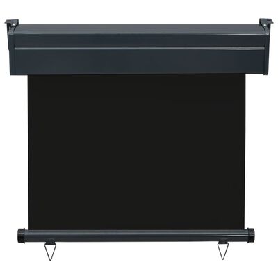 vidaXL Markiza boczna na balkon, 85x250 cm, czarna