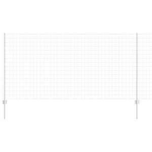 vidaXL Ogrodzenie Euro z słupkiem 10 x 1,2 m Stal ocynkowana srebrny
