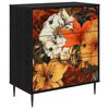 vidaXL Komoda z szufladami GENNEP Wz&oacute;r lilii 66 x 36,5 x 76 cm