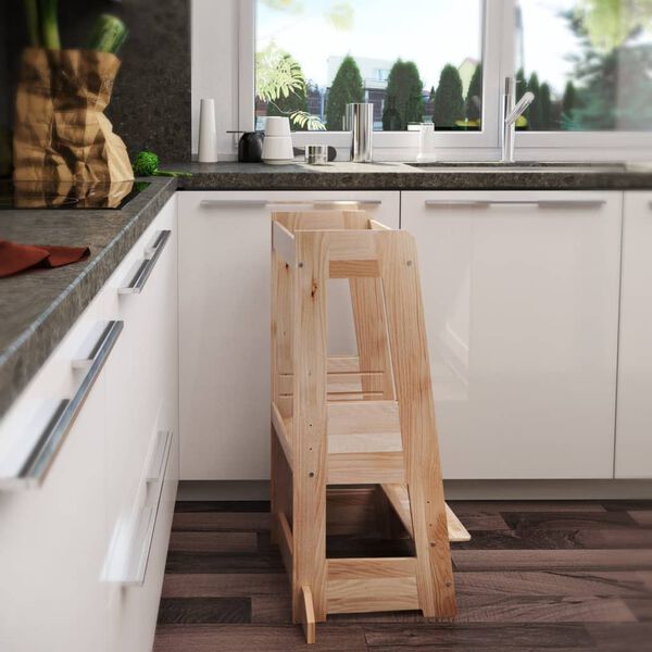 tiSsi Pomocnik kuchenny Felix, naturalny kolor drewna