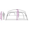 vidaXL Namiot rodzinny, 8-os., szaro-pomarańczowy, wodoszczelny