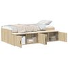 vidaXL Ramka ł&oacute;żka Dąb Sonoma 80 x 200 cm Drewno inżynieryjne