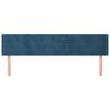 vidaXL Zagł&oacute;wek uszak, ciemnoniebieski, 163x16x78/88 cm, aksamit