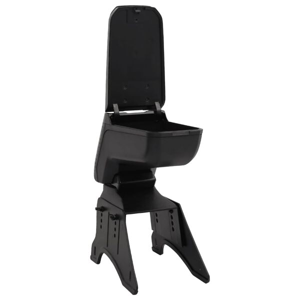 vidaXL Uniwersalny podłokietnik samochodowy, czarny, 13x33x(33-53) cm