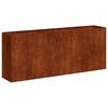 vidaXL Doniczka Rusty 200x40x80 cm Stal nierdzewna