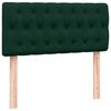 vidaXL Ł&oacute;żko kontynentalne z materacem ciemnozielony aksamit 80x220 cm