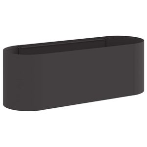 vidaXL Podniesione Ł&oacute;żko Ogrodowe Czarny 120 x 40 x 40 cm Stal
