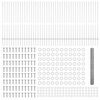 vidaXL Ogrodzenie z słupkiem Srebrny 1,4 x 100 m Stal