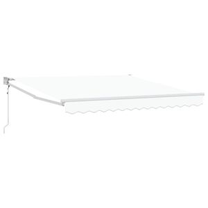 vidaXL Markiza wysuwana Biały 300 x 250 x 165 cm Poliester i Metal