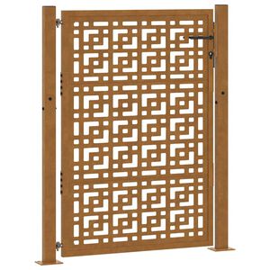 vidaXL Brama ogrodowa 100x125 cm Stal nierdzewna Krzyż wz&oacute;r