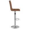 vidaXL Krzesła barowe, 2 szt., brązowe, obite tkaniną