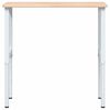 vidaXL Stolik roboczy, 100x60x(71,5-98) cm, drewno dębowe, prostokątny