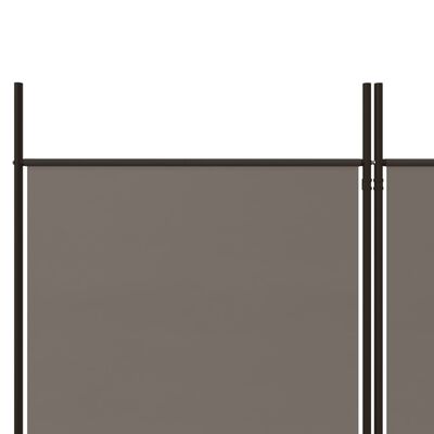 vidaXL Parawan 4-panelowy, antracytowy, 200x220 cm, tkanina