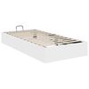 vidaXL Ł&oacute;żko otomanowe Biały 80,5 x 200 cm Drewno inżynieryjne