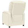 vidaXL Fotel rozkładany, kremowy, tapicerowany sztuczną sk&oacute;rą