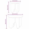 vidaXL Stolik kawowy 2 pcs Biały Lite drewno sosnowe