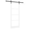vidaXL Drzwi przesuwne ORKDAL Biały i czarny 93 x 232 cm