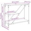vidaXL Konsola Czarny Dąb 88,5 x 30 x 75 cm Materiał drewnopochodny