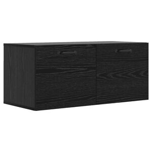 vidaXL Szafka ścienna Czarny dąb 80 x 36,5 x 35 cm
