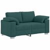 vidaXL Sofa 3 pcs Ciemna zieleń 219 x 80 x 82 cm Tkanina lniana