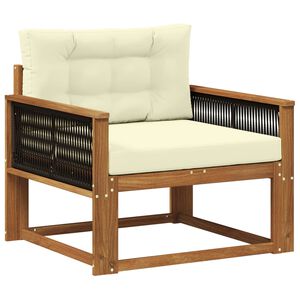 vidaXL Środkowa sofa ogrodowa Lite Drewno Akacji naturalny