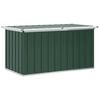 vidaXL Skrzynia ogrodowa zielona 129x67x65 cm