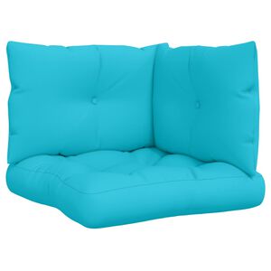 vidaXL Poduszki na palety, 3 szt., turkusowe, tkanina Oxford