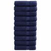 vidaXL Ręczniki premium, SOLUND, 10 szt., granatowe, 50x100 cm, 600 g/m&sup2;