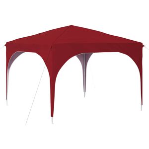 vidaXL Namiot imprezowy rozkładany 290 x 290 x 245 cm bordowy