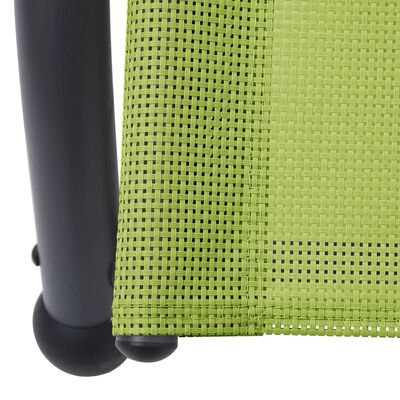 vidaXL Podwójny leżak z baldachimem, tkanina textilene, zielony