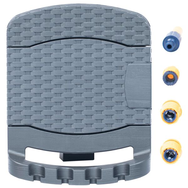 vidaXL Ścienny zwijacz z wężem ogrodowym, plastikowy, antracytowy