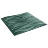 vidaXL Panele ścienne 12 szt. 50 x 50 cm Zielony kamień Pianka XPS