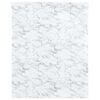vidaXL Samoprzylepna okleina meblowa, marmurowa biel, 90x500 cm, PVC