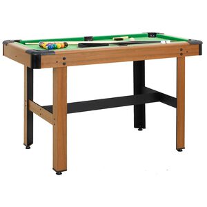 vidaXL St&oacute;ł bilardowy, 4 stopy, 122 x 61 x 76 cm, brązowy