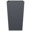 vidaXL Donica ogrodowa, antracytowa, 45x45x75 cm, stalowa