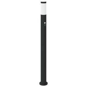 vidaXL Słupek oświetleniowy z czujnikiem 110 cm, stal nierdzewna IP44