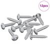 vidaXL Wkręty Drewniane 12 pcs Srebrny M3,5 x 20 mm Stal