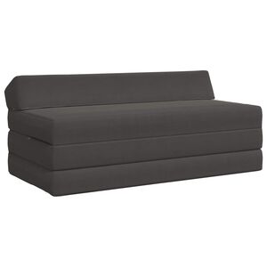 vidaXL Składana Sofa Ł&oacute;żko ciemnoszary 120 x 60 x 49 cm tkanina