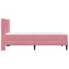 vidaXL Ramka ł&oacute;żka z materacem R&oacute;żowy 80 x 200 cm Aksamit