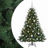 vidaXL Sztuczna choinka z bombką 150 cm 150 LED Ciepła biel