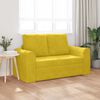 vidaXL Sofa Bed 60cm Ż&oacute;łty Aksamit