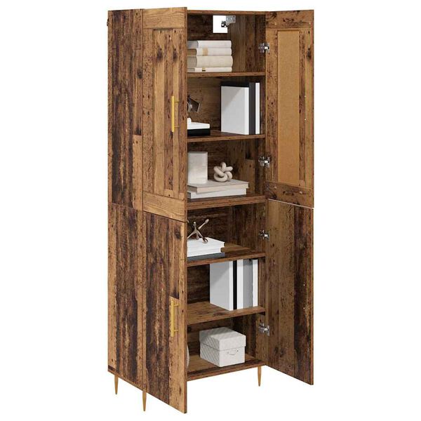 vidaXL Highboard Stare drewno 69,5 x 34 x 180 cm