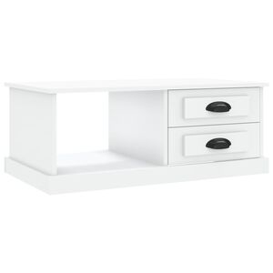 vidaXL Stolik kawowy, biały, 90x50x35, materiał drewnopochodny
